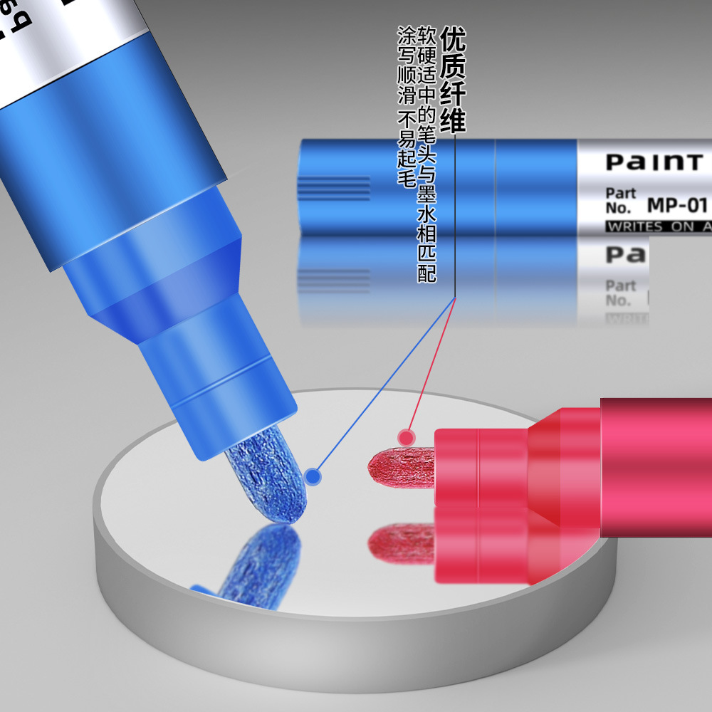 LIT Paint Pen Oil Marker Marker Hand Account Woodworking Pen Multipurpose Marker Tire Pen Paint Pen