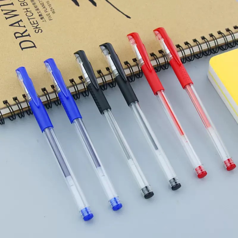 European Standard Gel Pen 0.5mm Bullet Needle Pen Ballpoint Pen Carbon Water-Based Pen Signature Pen Office Exam Pen