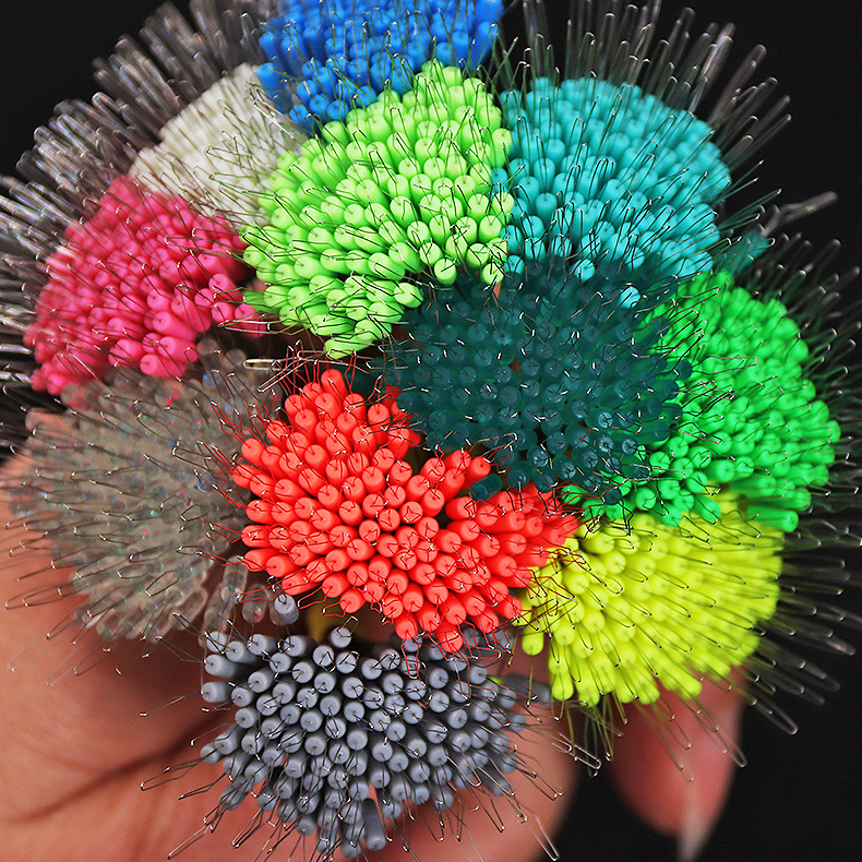 New Black Pit Competitive Silicone Space Beans Bulk 100/Fishing Super Tight Reinforced Colorful Fluorescent Space Beans