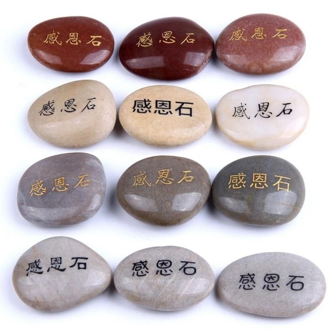 Pebble Processing Laser Engraving Rain Flower Stone Wholesale Hand-Painted DIY Rain Flower Stone Engraving Pebble Ornaments