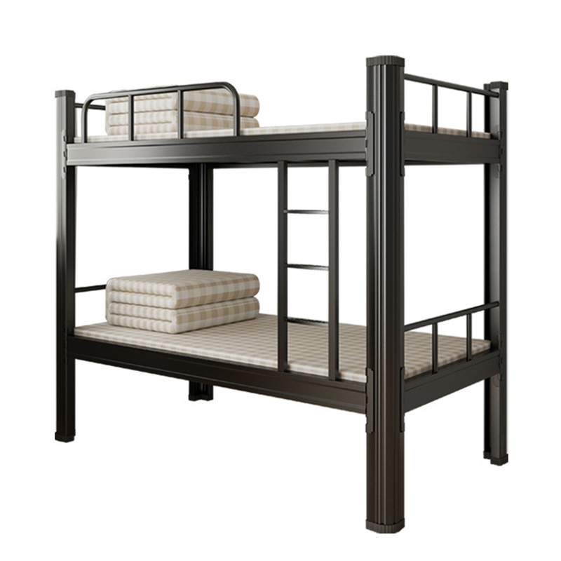 Upper and lower bunk double iron frame bed student dormitory bed staff high and low bed school profile upper and lower bed double bed apartment bed
