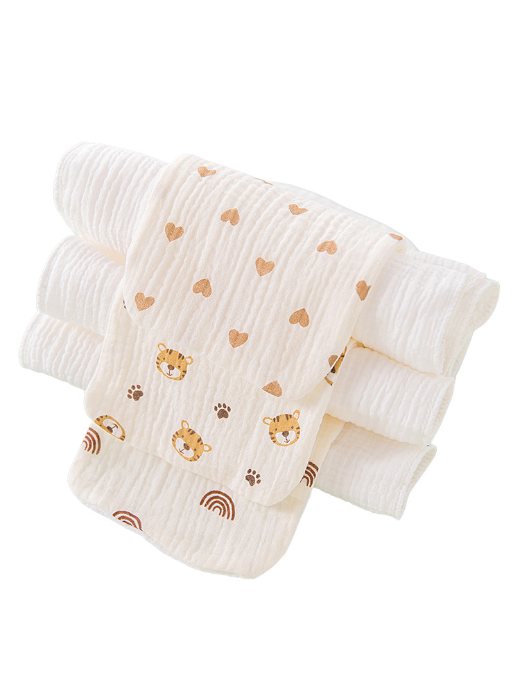 Children's Cotton Sweat-absorbent Towel Class A Kindergarten Baby's Sweat-isolated Towel Baby's Cotton Pad for Boys and Girls Big Children's Large Size