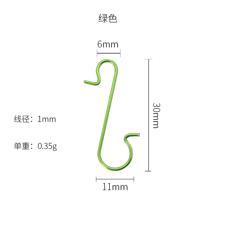 Christmas hook color hook metal creative hand account shape wholesale jewelry shape small hook jewelry hook mini