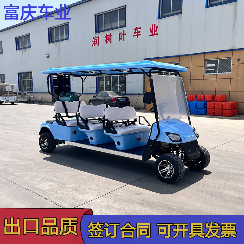 Golf Cart 4-Seater 6-Seater Electric Sightseeing Vehicle Four-Wheel Scenic Spot Tourist Shuttle Hotel Campus Reception Rv