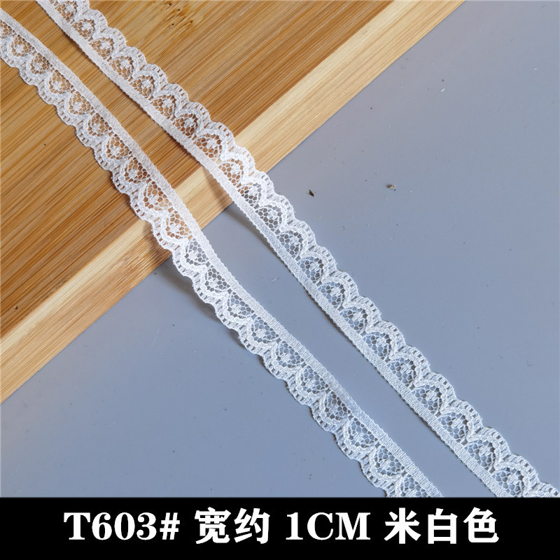 Foreign trade cross-border Taiwan production soft lace thin white handmade diy doll skirt lace accessories wide in stock