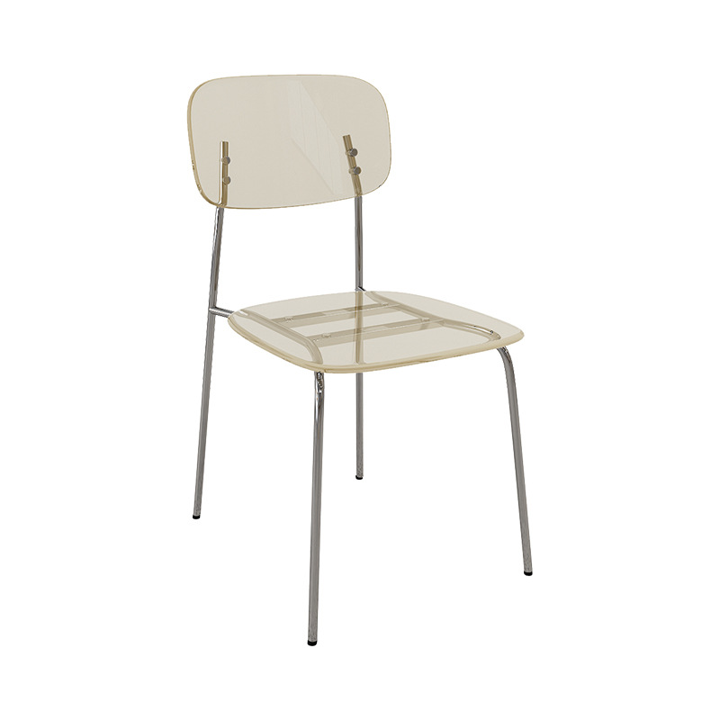 Light Luxury Simple Style Milk Tea Shop Bar Chair Stainless Steel Table Coffee Table Sofa Card Seat Coffee Shop Dining Table and Chair Combination