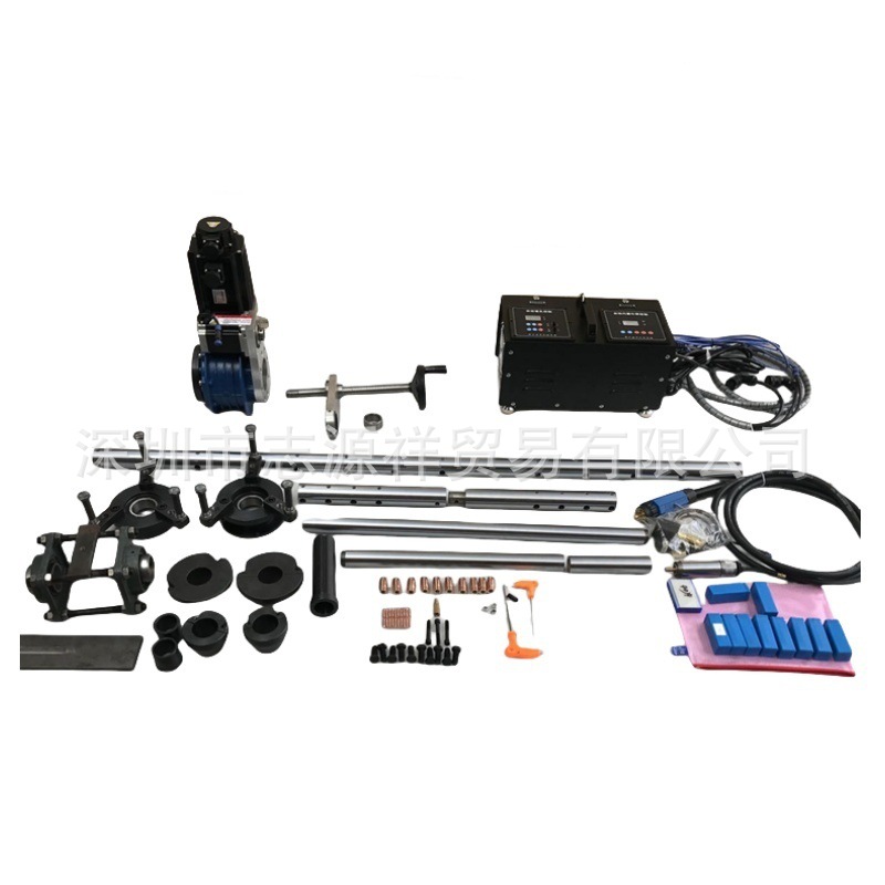 Automatic boring and welding integrated excavator large arm shaft hole portable boring machine inner round repair welding machine cylinder base