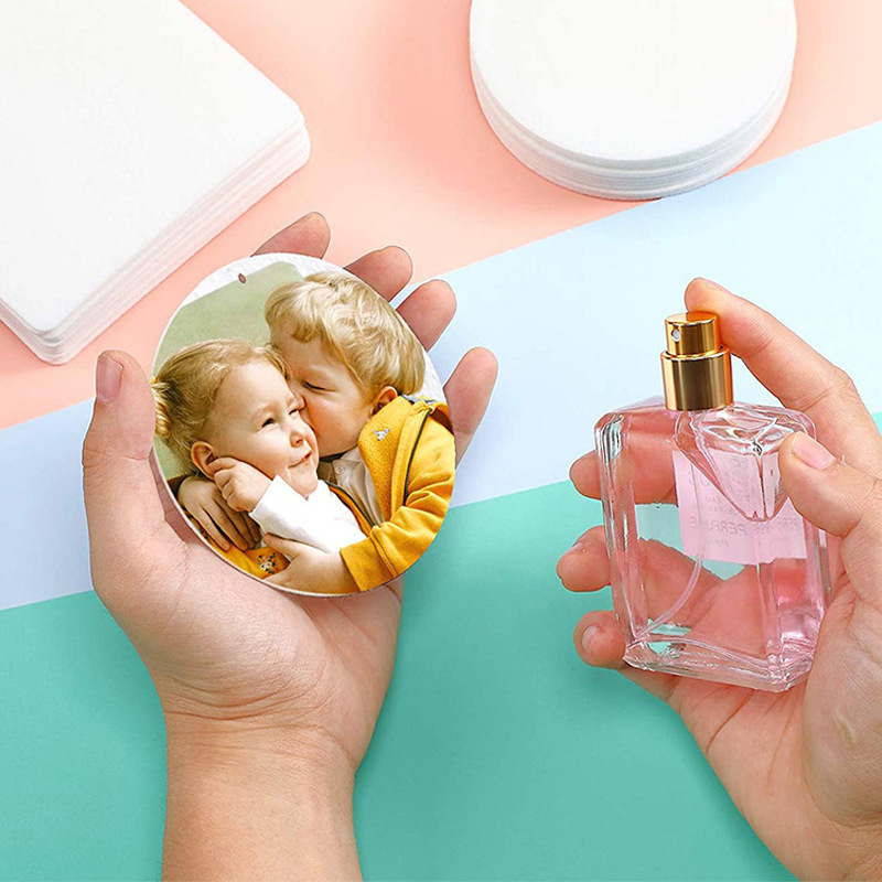 Heat transfer heat sublimation felt aromatherapy piece car air freshener creative DIY photo aromatherapy piece Car pendant