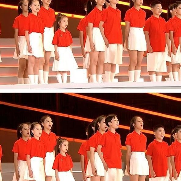 Wang Kai Student Group Chorus Poetry Recitation Singing the Motherland Performance Clothing Sports Meeting Opening Ceremony Cheerleading Performance