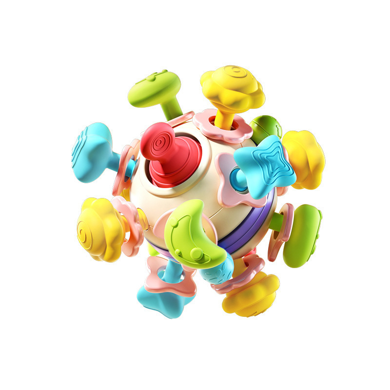 Baby Manhattan Touch Sense Boiled Hand-held Ball Baby's Grasping Fine Motion Training Toy Bite