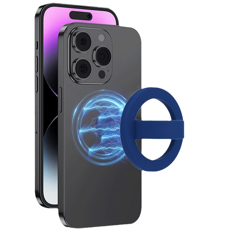 Factory Direct Sales Suitable for Magsafe Magnetic True Liquid Silicone Mobile Phone Ring Buckle Universal N52 Powerful Ring King