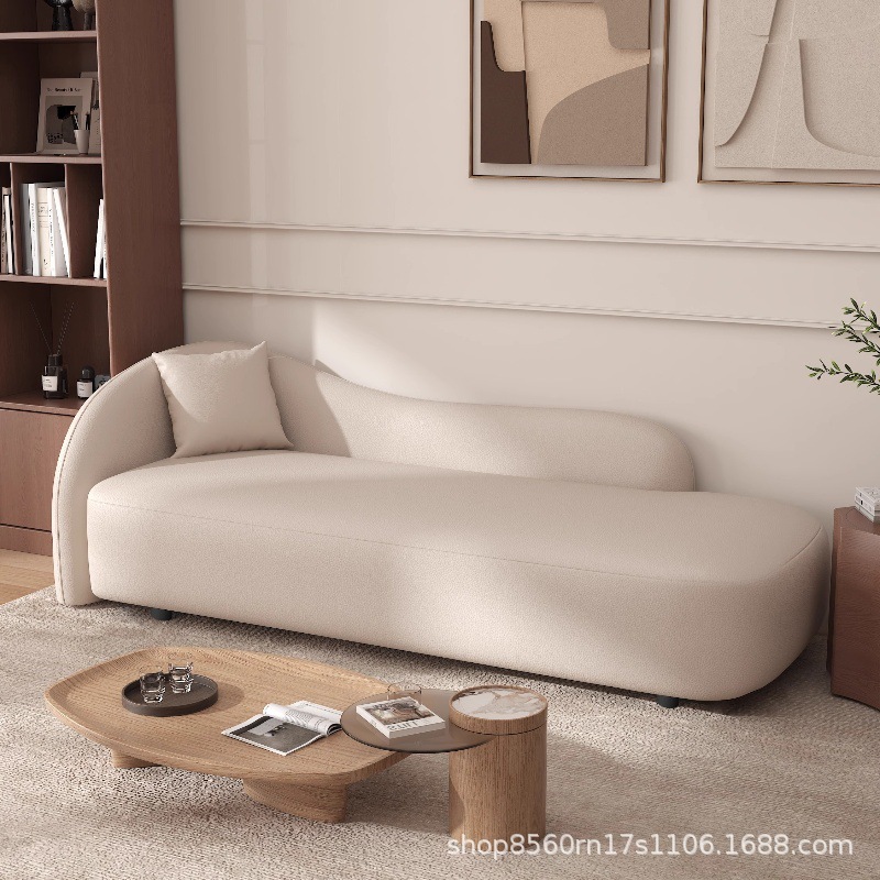 Кресло-софа в стиле легкой роскоши, изогнутое кресло для спальни, маленькая квартира, диван для отдыха, шезлонг, отель B&B