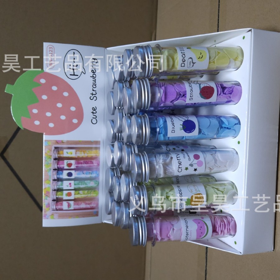 Outdoor Portable Hand Washing Travel Disposable Paper Soap Tablets Test Tube Soap Flower Soap Paper Bottled Flower Soap Tablets
