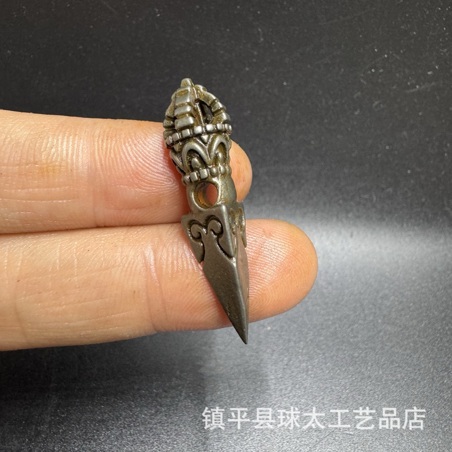 Xizang Handmade Retro Craft Diamond Pestle with Cloud Pendant Ethnic Style Toy Diamond Pestle