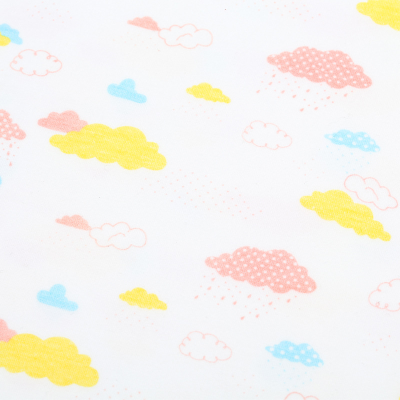 Cotton Printed Fabric 40 Count Pure Cotton Spot Wholesale Textile Cloth Baby Knitted Clothing Fabric Floral