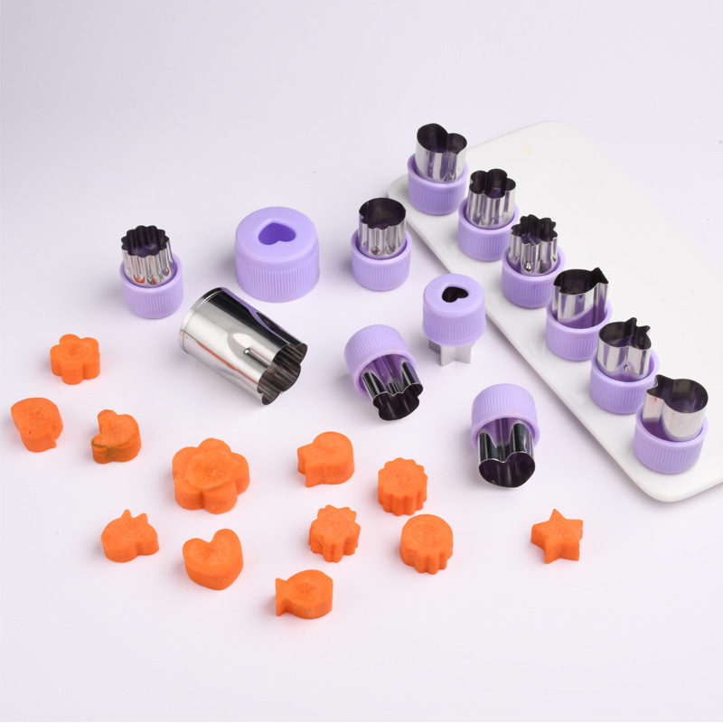 Baby Food Supplementary Tool Household Embossed Baby Small Wonton Dumpling Skin Biscuit Chaotic Flower Mold Butterfly Noodle Mold