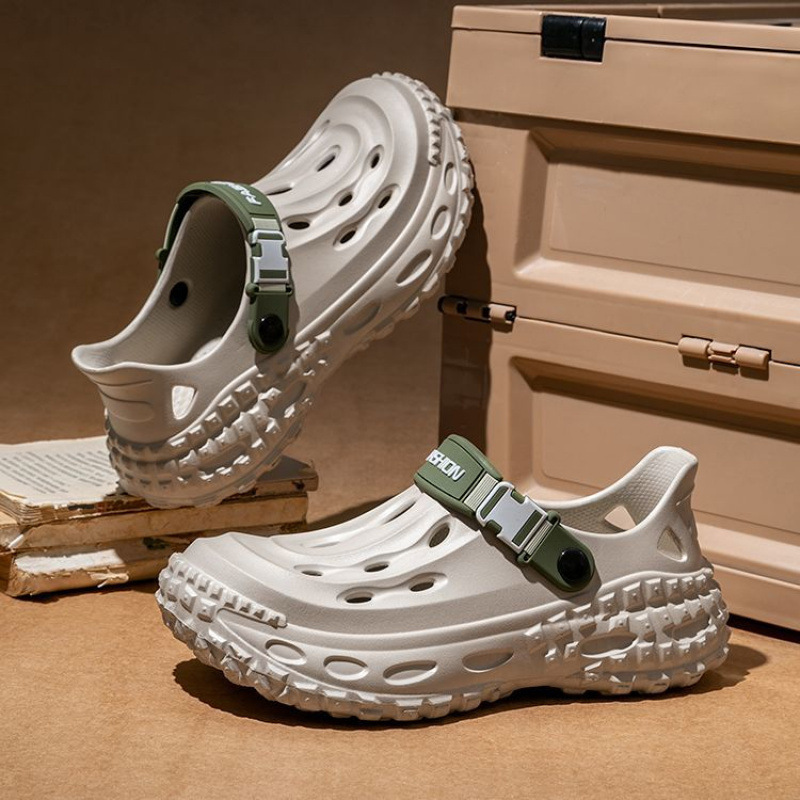 Dropshipping New Men's Mesh Shoes, Clogs, Non-Slip, Quick-Drying, Breathable, Lightweight Eva-Soled Outdoor Sports Sandals