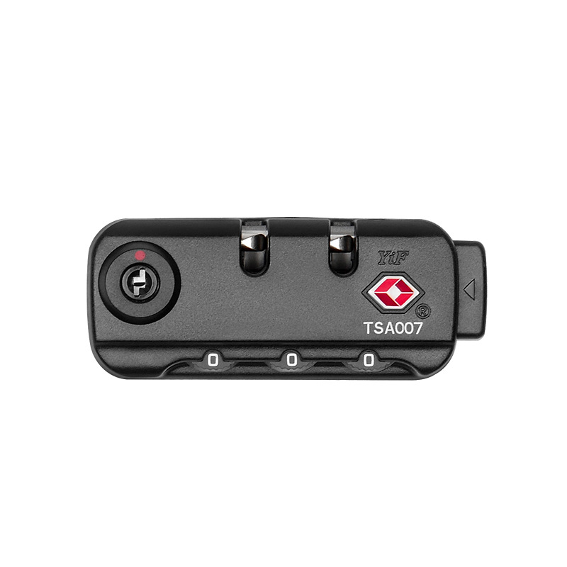 Deodorant bag combination lock storage bag combination lock TSA15023 fixed lock combination lock TSA007 Customs lock Black