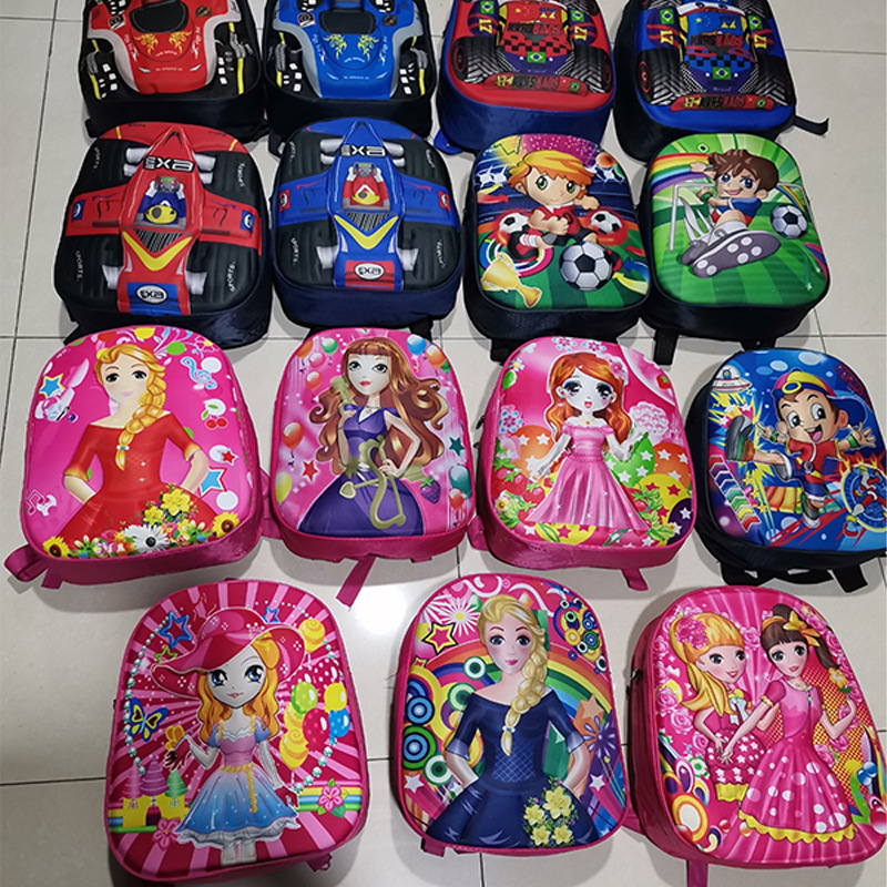 Cross-border cartoon children's schoolbag new kindergarten backpack baby cute backpack trendy boys and girls egg shell bag