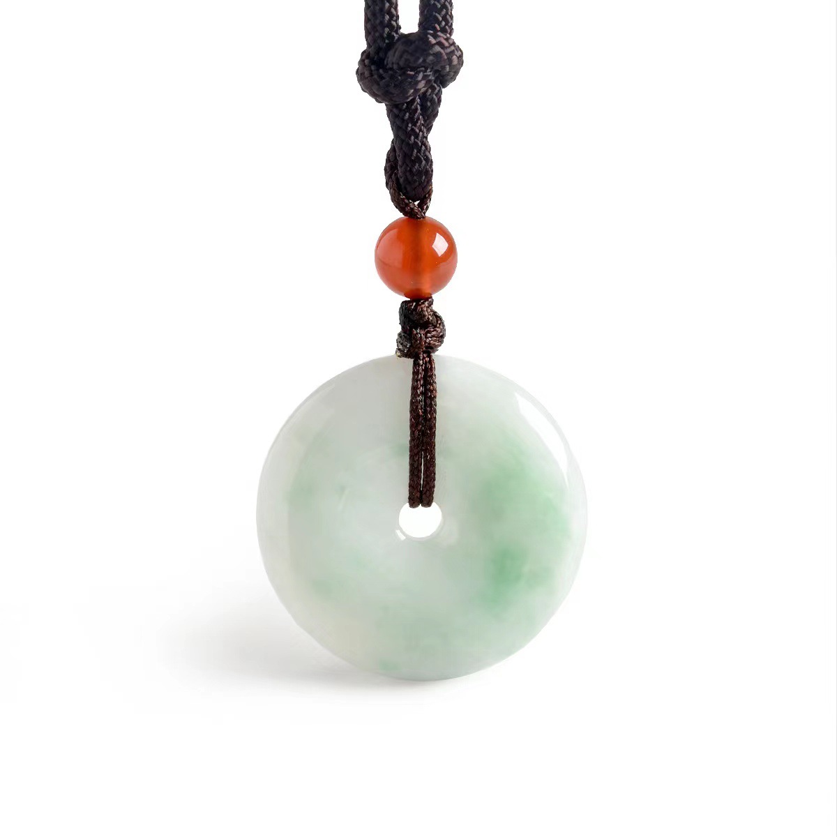 Natural Burma A goods Jade safety buckle pendant Jade jade pendant necklace pendant men's and women's gifts four Wholesale