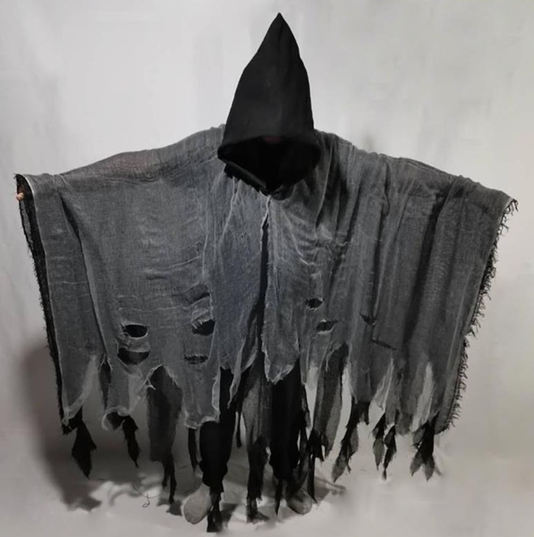 Halloween Cloak Hooded Cloak cosplay Adult Zombie Clothing Skull Tattered Cloak Props Horror Ghost