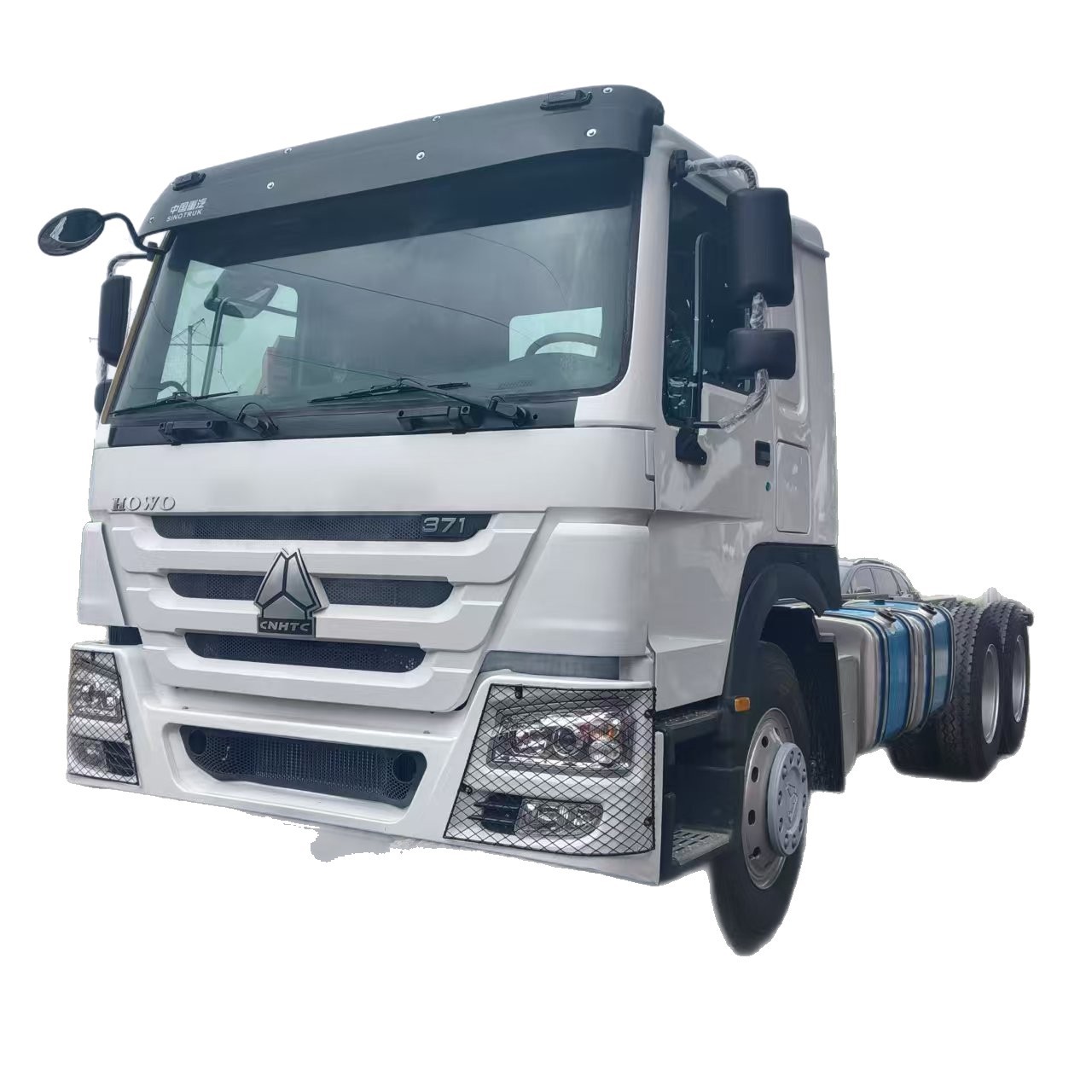 Used African Howo Tractor Truck, 375 Horsepower, Euro 2, Rear Eight-Wheel, Howo Euro 3