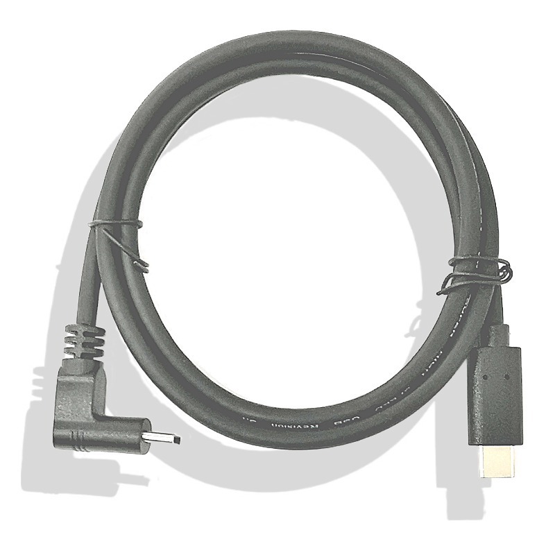 Customized TYPE-C3.1 90 degree video line GEN2 10GB 60W double head Type c line screen