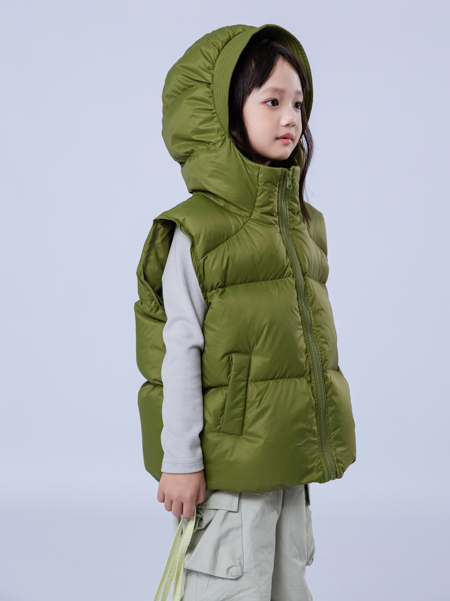Детский пуховик 2024 года, новый жилет для мальчиков и девочек, утолщенный жилет для средних и больших детей