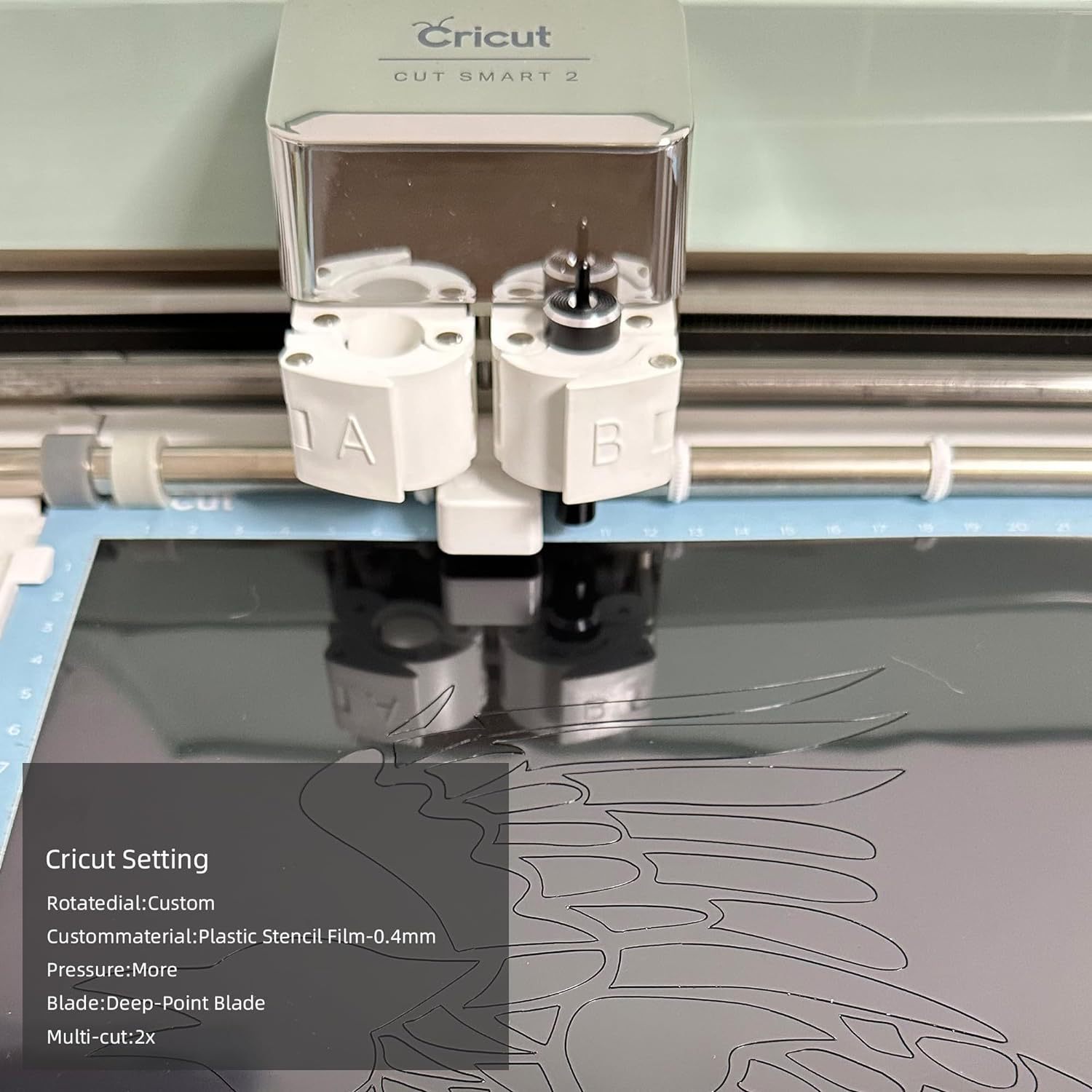 Cross-border creative blank drawing painting inkjet hollow template black PET blank plastic template material