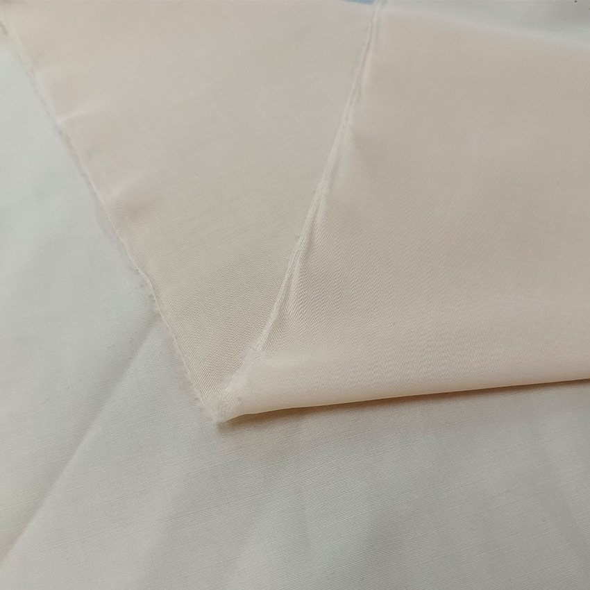 Solid color imitation copper ammonia silk lining fabric light and soft skin-friendly non-elastic silk polyester cotton lining designer fabric
