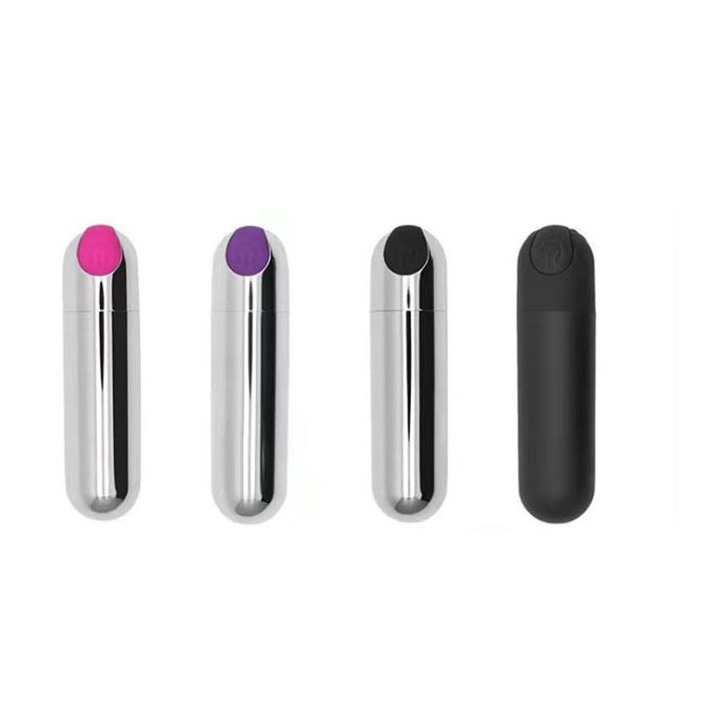 10 Frequency Wireless Charging Short Bullet Electroplated Frosted Egg Jumping Vibration Round Head Pin Charging Bullet