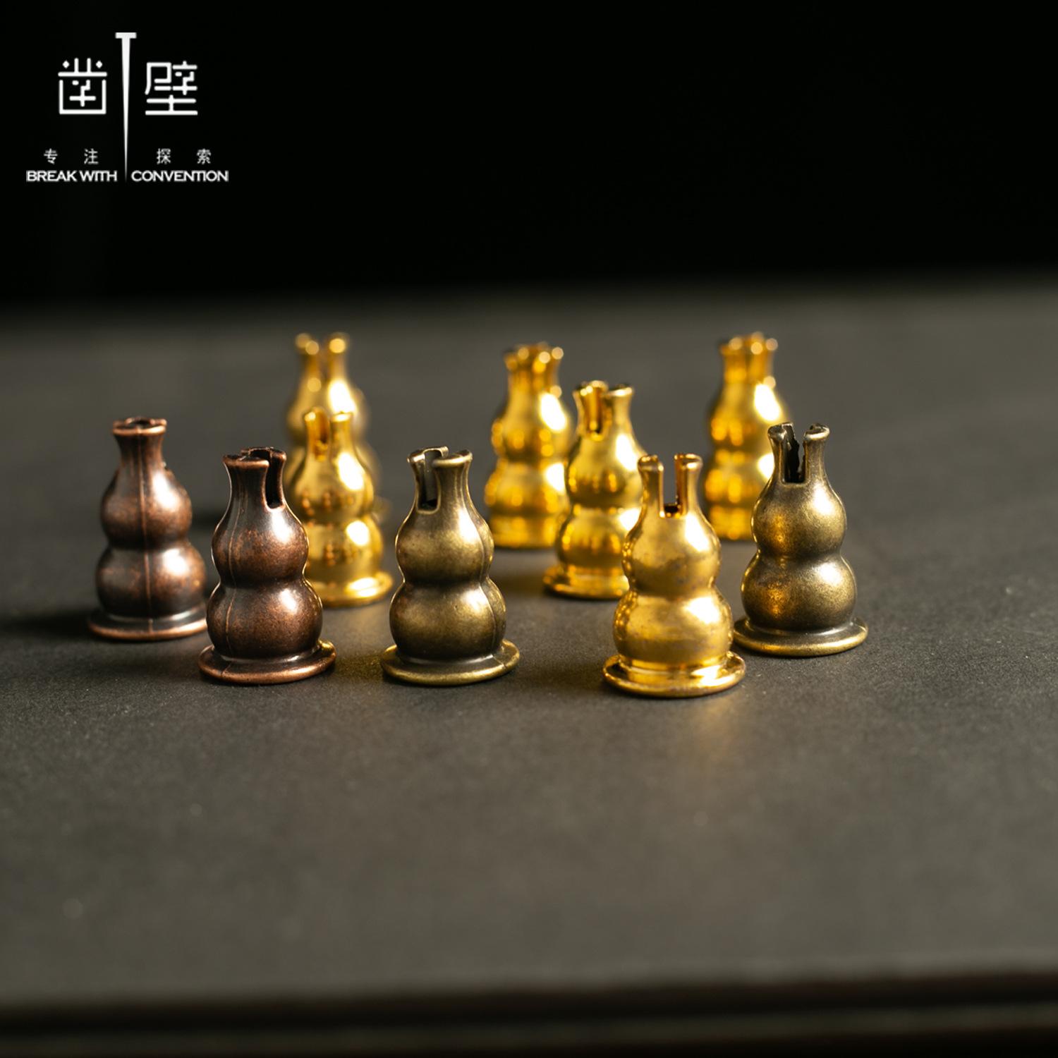 Small gourd zinc alloy incense holder incense thread incense coil incense universal aromatherapy Buddha set incense holder base