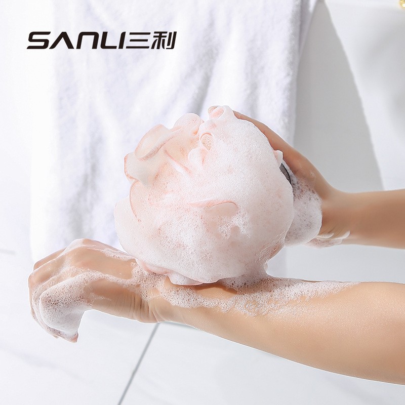 Sanli towel bath ball color bath flower scrub bath back bath ball bath toiletries in stock wholesale