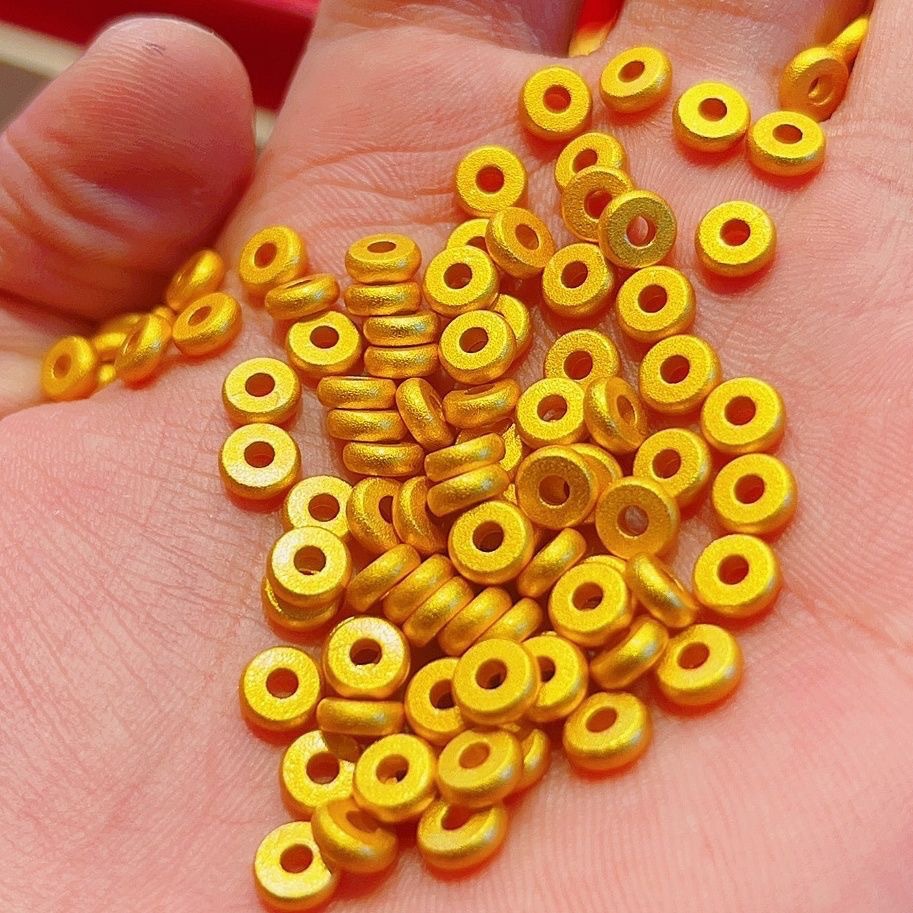 Герметичная упаковка из древнего песчаного золота, разъемные бусины, spacer для браслетов, аксессуары для DIY браслетов и ожерелий