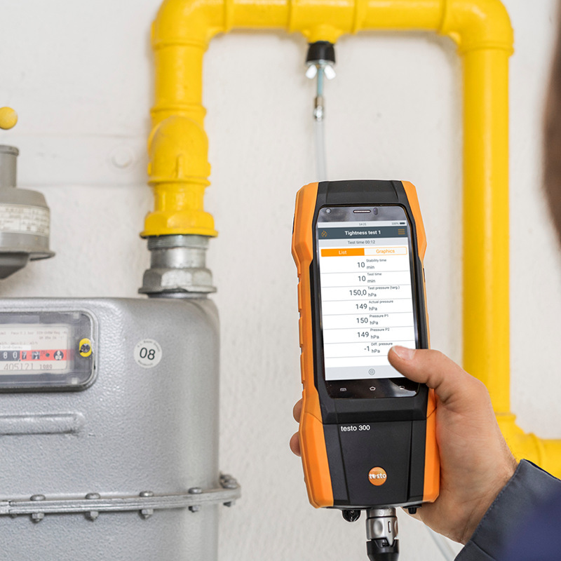 Testo Testo300 Flue Gas Analyzer Portable Boiler Combustion Efficiency Detector Handheld Nitrogen Oxide