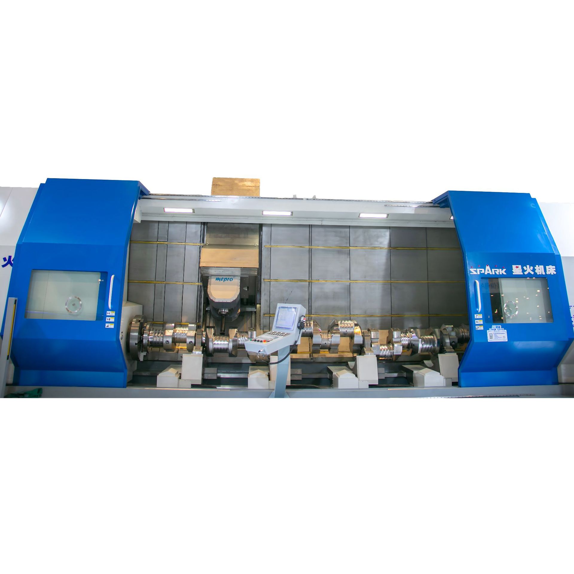 Beijing International Machine Tool Exhibition Tianshui Mercury Ftm1250×6000 Large Five-Axis Lathe and Milling Composite Machining Center