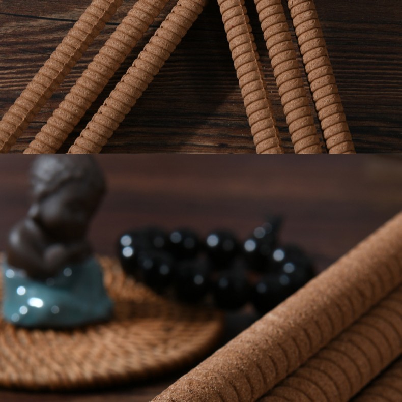 Buddha Incense Manufacturer Wholesale Threaded Incense 8-Hour Clock Incense 50 cm 12 mm Hour Incense Timing Incense Bamboo Stick Incense