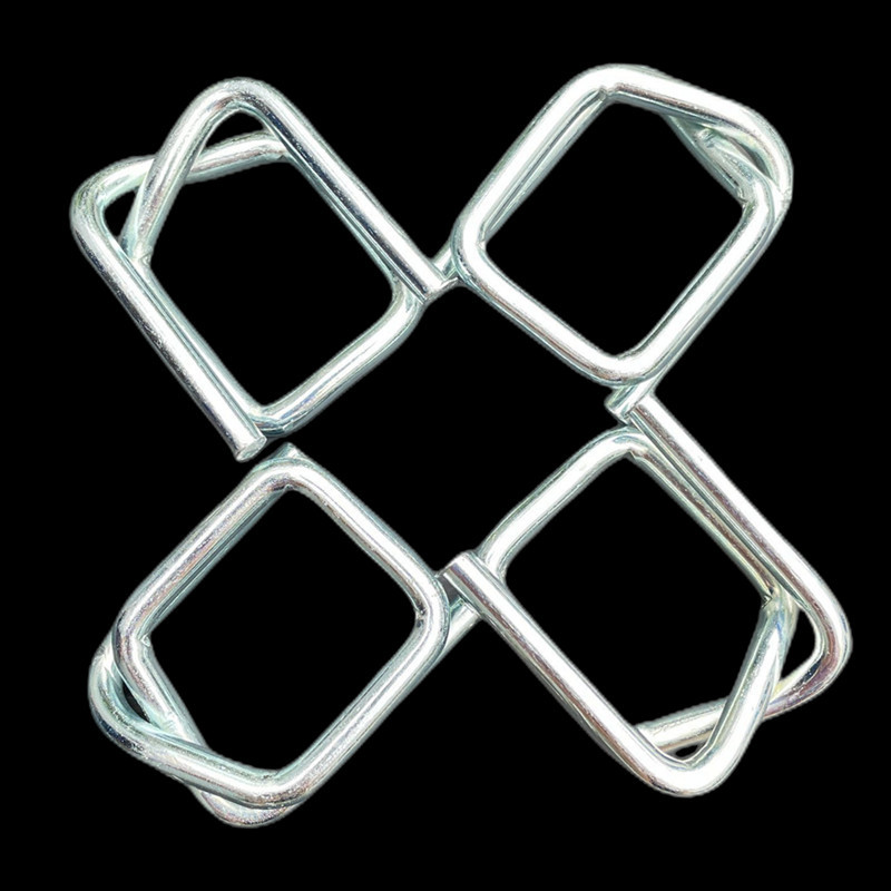 Упаковочная пряжка, волокнистая упаковочная пряжка, оцинкованная стальная проволочная пряжка, 13.16.19.25.32.38.50