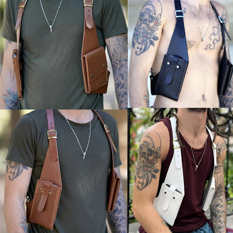 Новый средневековый стимпанк ретро рюкзак подмышка косплей кожаный кошелек