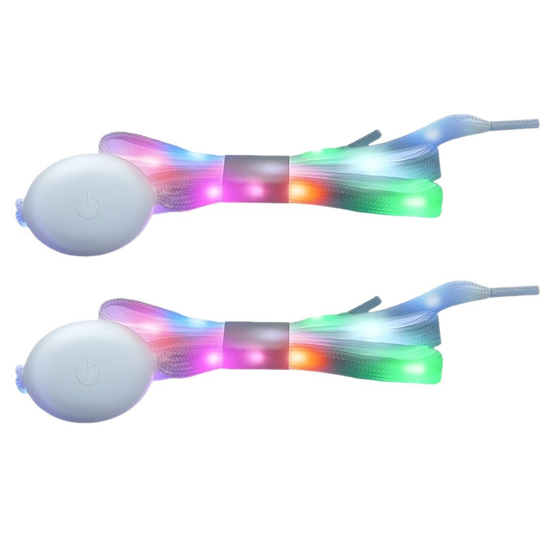 2025 New Generation Led Luminous Shoelaces with Nylon Webbing, High-Brightness Light Beads, Customizable Support, and Colorful Lighting Effects