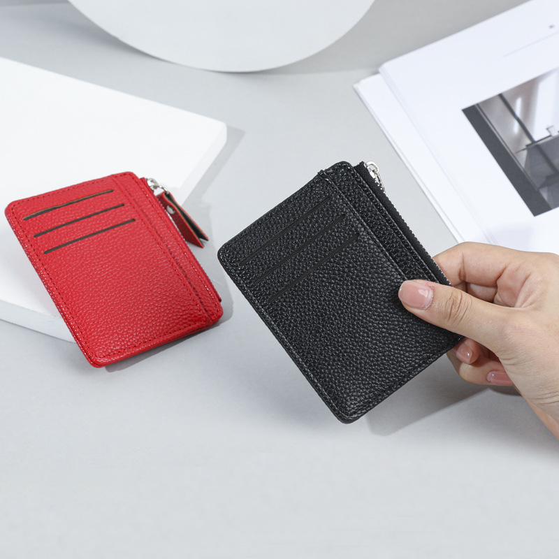 Держатель карт для женщин, компактный, с застежкой, многофункциональный, оптовая продажа, корейский стиль, монетница, ультратонкий кошелек для женщин