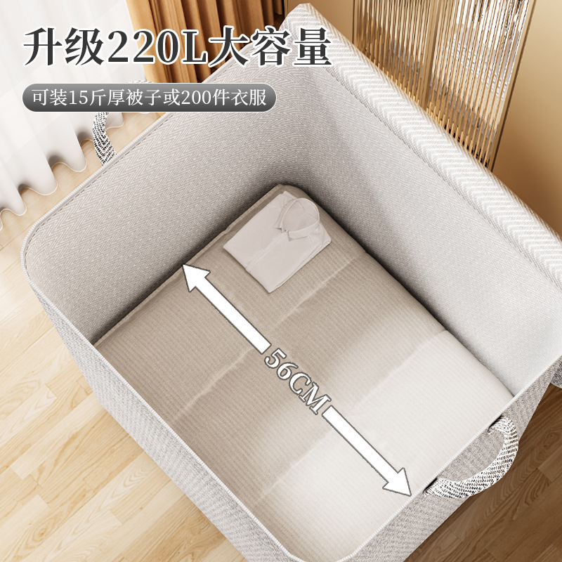 Household Luggage Packing Bag Storage Bag Clothes Quilt Clothing Moving Bedroom Fabric Large Capacity Storage Box Sundries