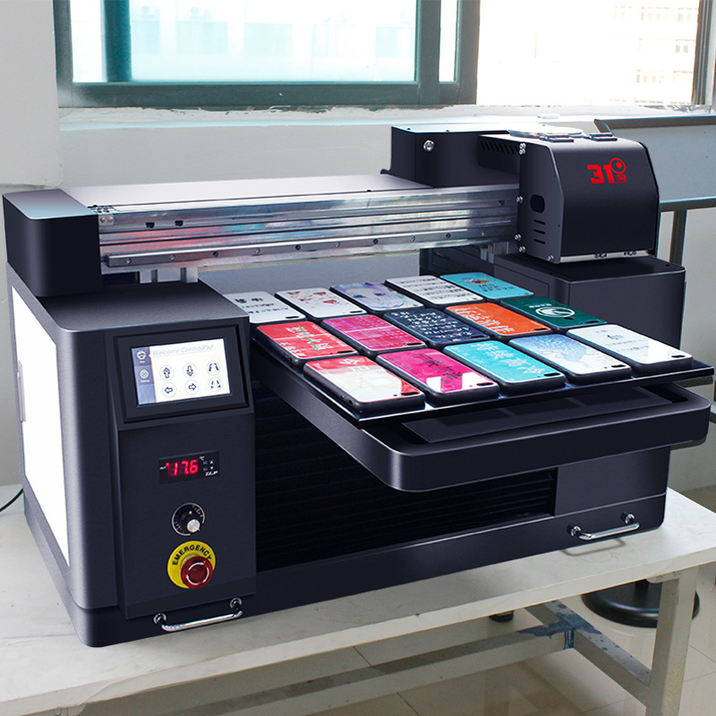 31 градус УФ-принтер маленький A3, кристаллическая упаковка для бутылки вина, идентификация частей упаковки, струйное оборудование