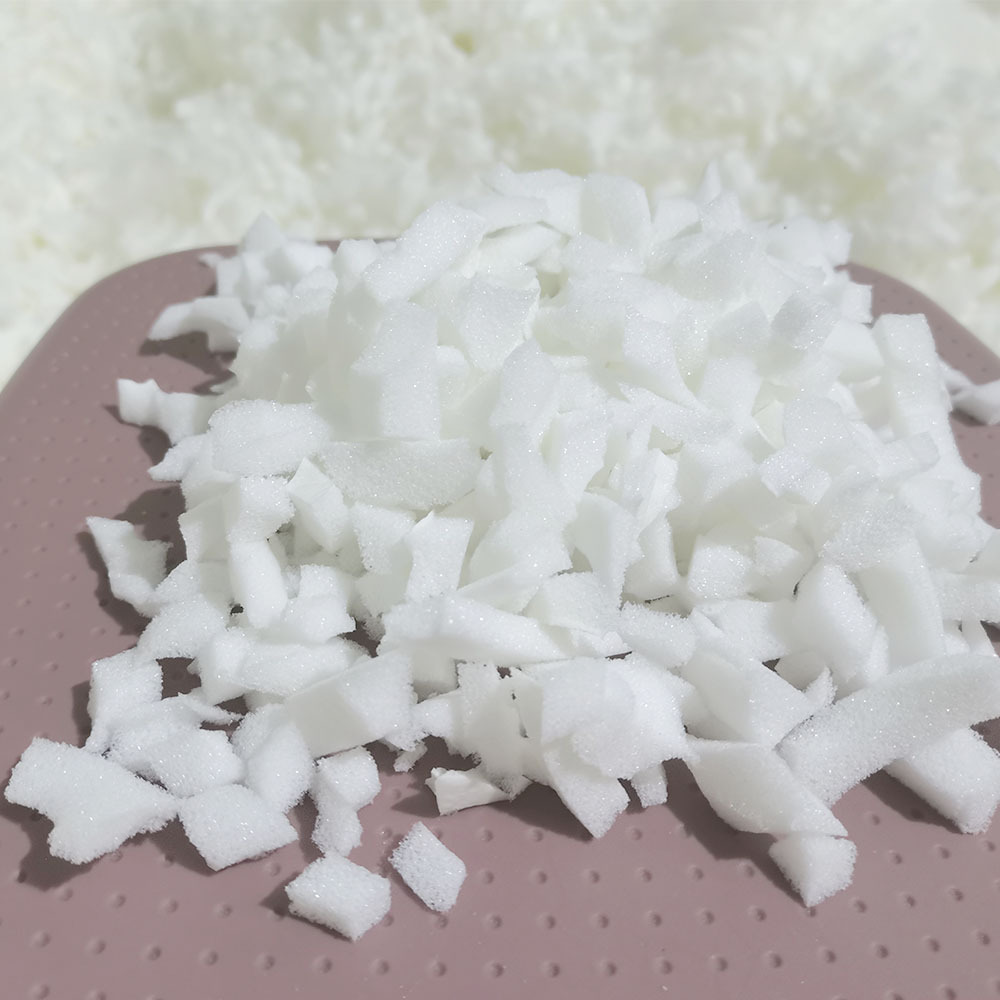 Cut White Waste Sponge Scraps, Shredded Sponge, Shredded Cotton Pillow Core, Filled Cotton, High-Density Shredded Memory Foam Particles