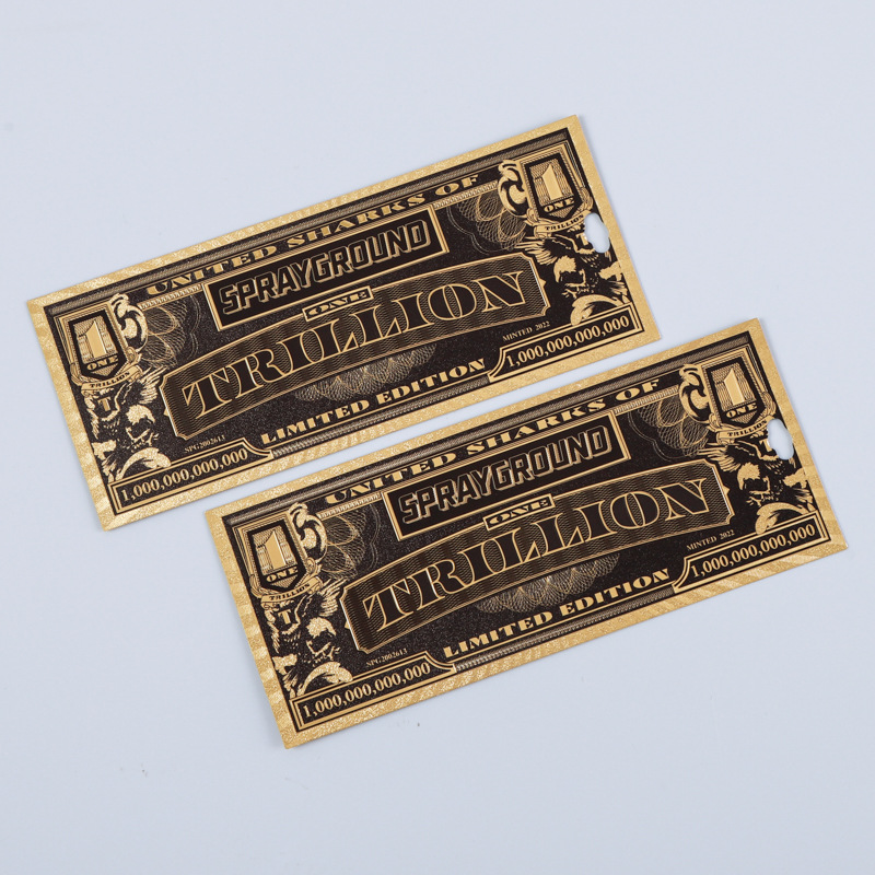 Factory supply pet gold foil commemorative coins exquisite color printing US dollars foreign coins collection commemorative banknotes customization