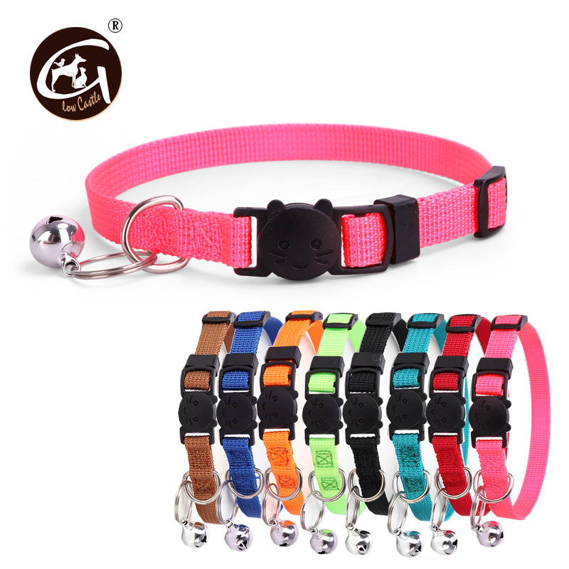 Pet Supplies Foreign Trade Cross-border Supply 8-color Spot cat Collar Can Break Free cat callor cat Collar