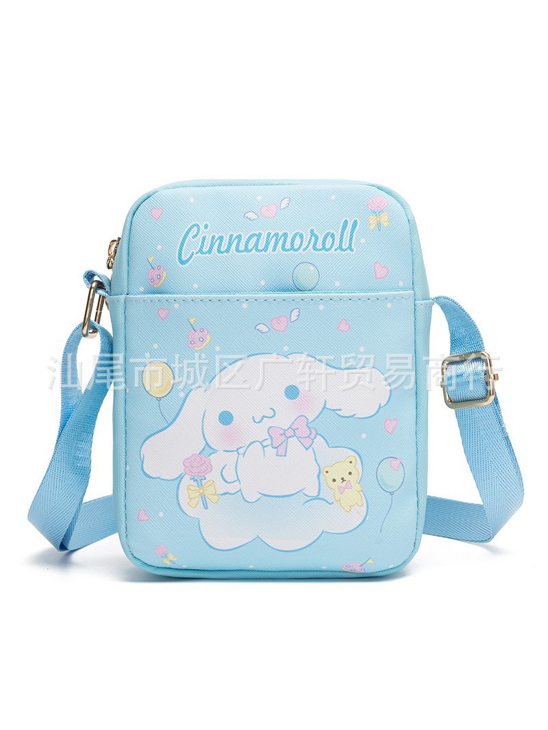 Cute Cartoon KT Cat melody jade dog go out convenient storage mobile phone key children's messenger bag