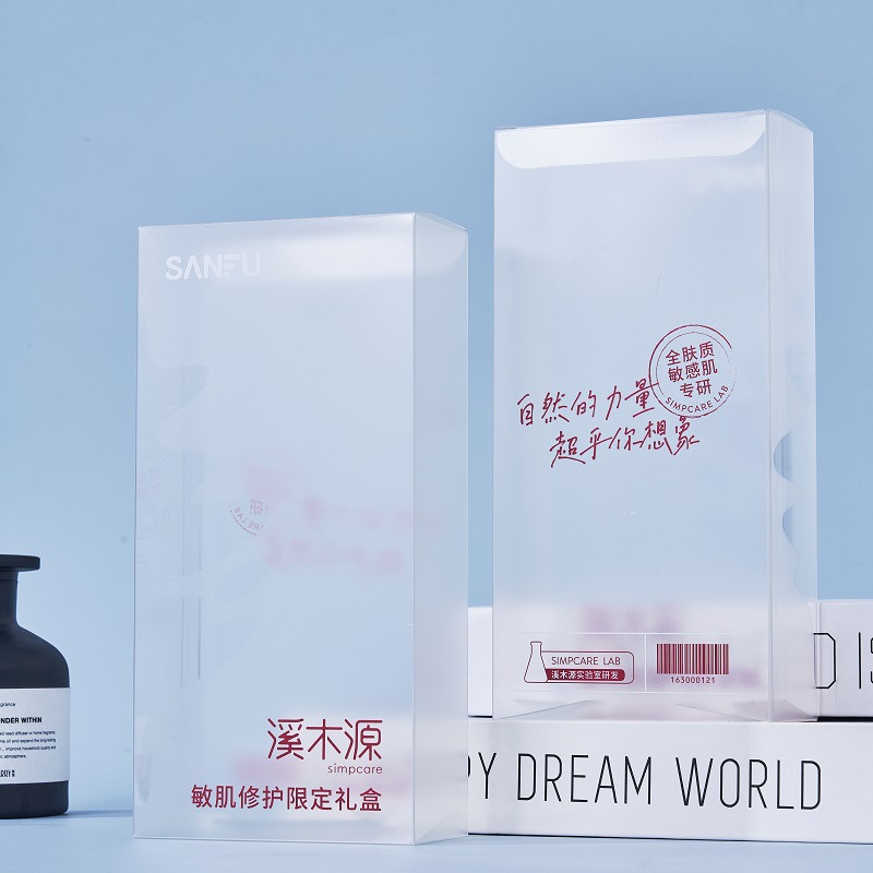 Manufacturer Produces Pvc Transparent Plastic Pet Rectangular Printed Cosmetic Packaging Box Pp Color Printed Small Square Box