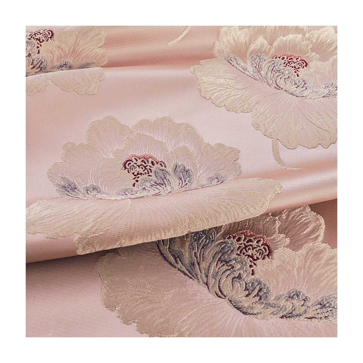 "Big Peony" New Chinese Jacquard Cheongsam Vest Imitation Song Brocade Satin Fabric Children's Wear Brocade Fabric