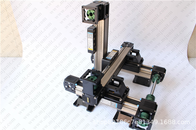 mjunit Three-axis Sports Glue xyz Visual Glue Coated Linear Guide Module Synchronous with Sliding Table